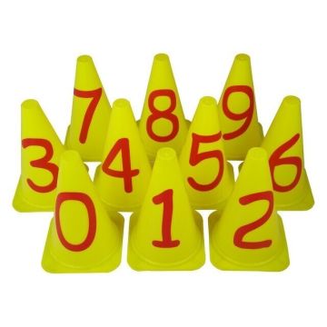 Numbered Cones Set