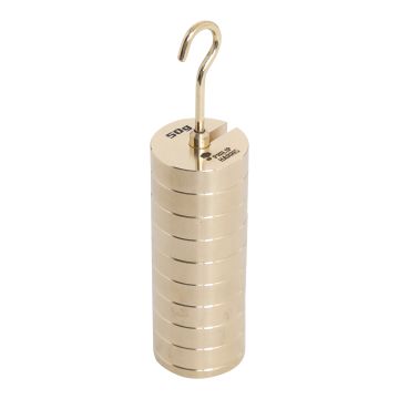 Hanging Slotted Masses- Brass (50g) - 4 x 10g