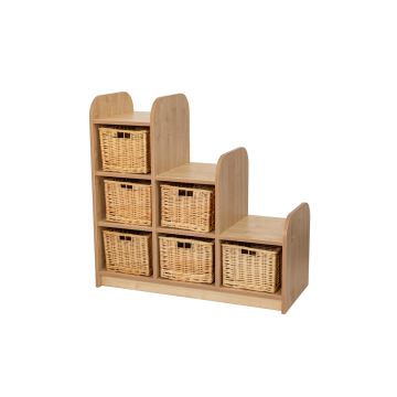 Maplescape Tiered Storage Units - Maple