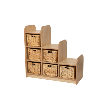 Maplescape Tiered Storage Units - Maple