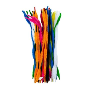 Pipe Cleaners Bumpy 300 x 15mm - Pack of 48