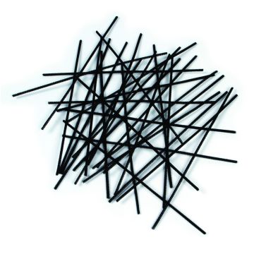 Pipe Cleaners - 300mm x 4mm Black - Pack of 100