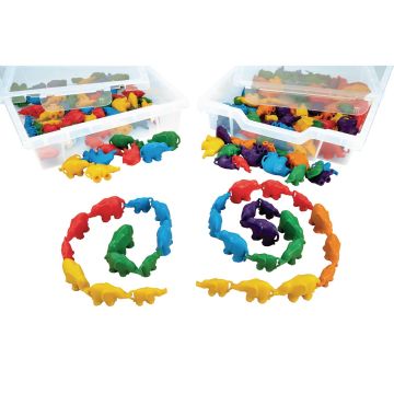 Linking Elephants - 4 Colours - Pack of 80
