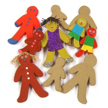 Paper Mache Gingerbread Men - Pack of 10