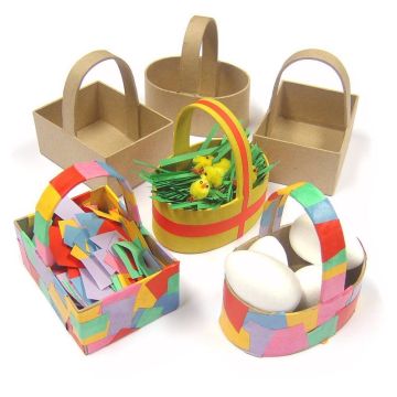 Paper Mache Baskets - Pack of 6