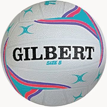 Gilbert APT Training Netball- Purple/White- Size 4