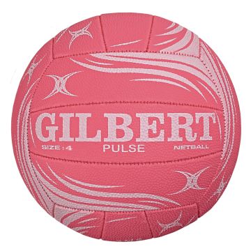 Gilbert Pulse Match Netball - Size 4 - Pink