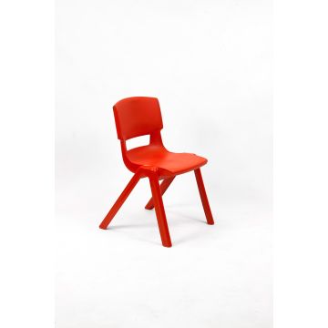 Postura One Piece Chair - Red - 4-5 years