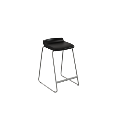 Postura+ One Piece Stool - Black - 610mm