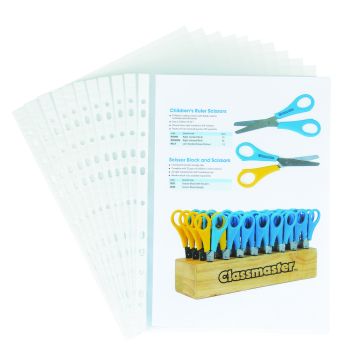 Economy Plastic Punched Pockets A4 Portrait - Pack of 100