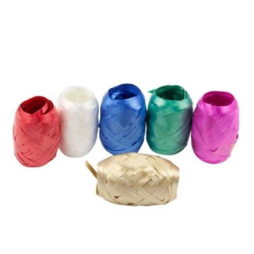 Poly-Prop Curling Ribbon Eggs 20m & 5mm Wide. - Pack of 6