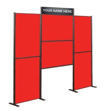 Pole And Panel Kit 6 Panel Elevated - Red