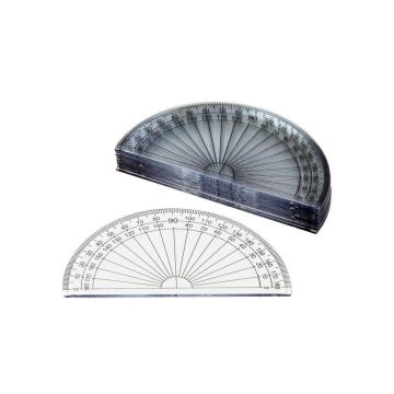 School Essentials 180&deg; Protractors 100mm - Pack of 10
