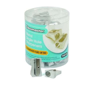 Pencil Sharpener Metal Single Hole - Pack of 50