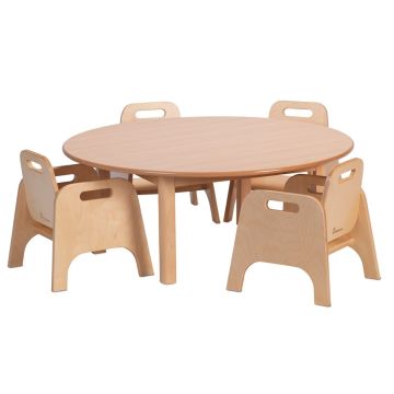 Millhouse Circular Table 4 Sturdy Chairs - 140mm