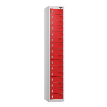 PURE Compact Sixteen Tier Lockers - Red