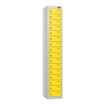 PURE Compact Sixteen Tier Lockers - Yellow
