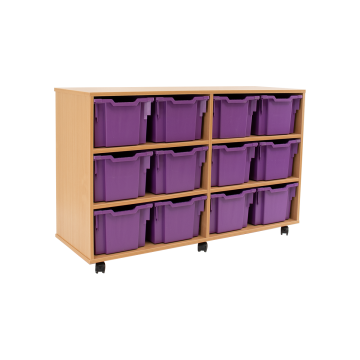 12 Extra Deep Tray Unit - Purple Trays
