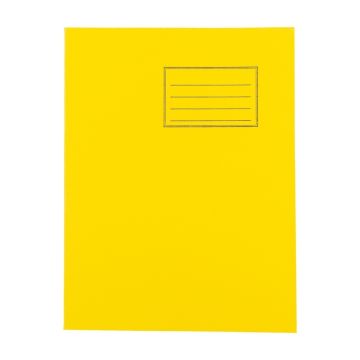 Exercise Books 9 x 7in 32 Page 20mm Squared - Yellow - Pack of 100