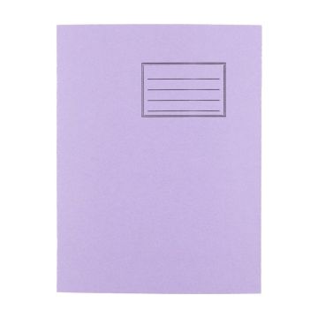 Exercise Books 9 x 7in 32 Page 15mm Feint/Blank Alternate - Violet - Pack of 100