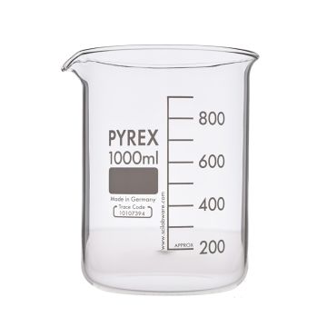 Pyrex Glass Beaker Squat Form - 1000ml - Pack of 10