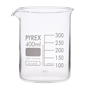Pyrex Glass Beaker Squat Form - 400ml - Pack of 10