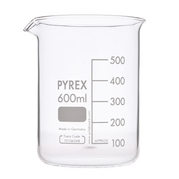 Pyrex Glass Beaker Squat Form - 600ml - Pack of 10