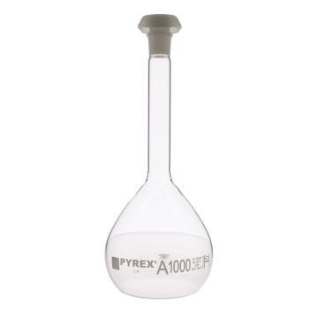 Pyrex Stoppered Volumetric Flask - 1000ml - Pack of 2