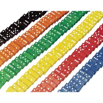 Coloured Dominoes - Pack of 6