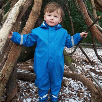 Muddy Puddles Rainy Day Puddlesuit 12-18m - Bright Blue