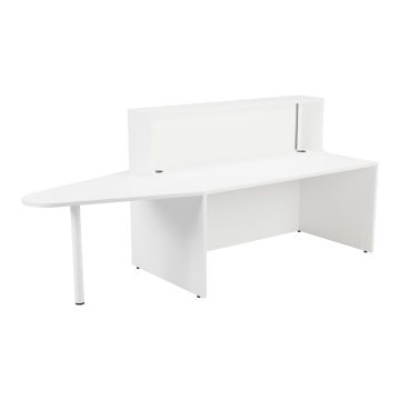ReceptionUnit With Extension White 1400mm