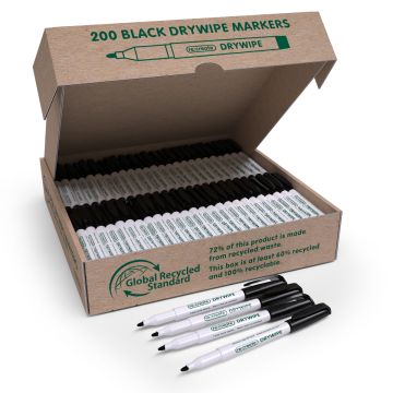 Recycled Slim Whiteboard Pens - Box of 200