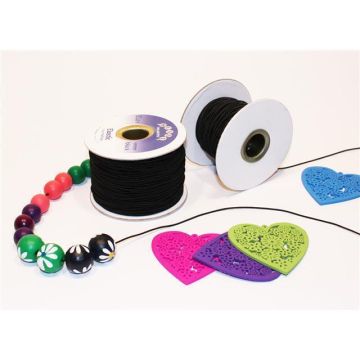 Round Elastic 100m - Black