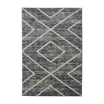 Recycled Geometric Cross Rug - Large