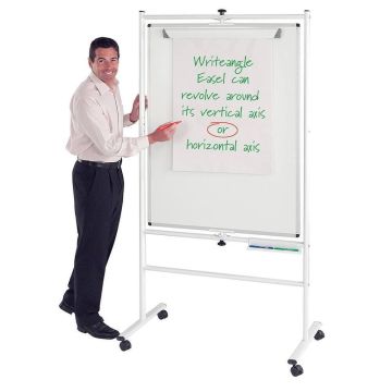Premium Revolving Magnetic Whiteboard - 1200 x 900mm