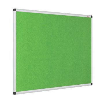 Eco-Colour Resist-a-Flame Aluminium Framed Noticeboard 600 x 900mm - Apple Green