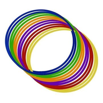 Super Flexi Hula Hoop 92cm - Team Colours Pack - Pack of 12
