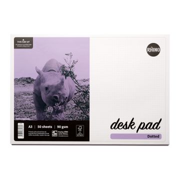 Rhino A3 Desk Pad - 50 Sheets 5mm Dotted