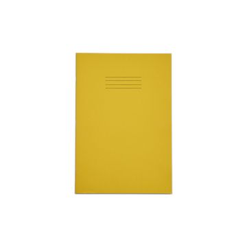 Rhino A4 Tinted Paper Exercise Books 80 Page 7mm Squared Cream Paper - Pack of 50
