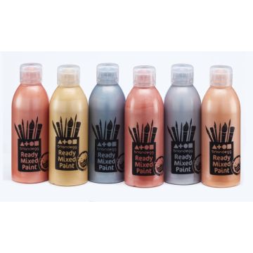 Metallic Ready Mixed 300ml - Assorted - Pack of 6