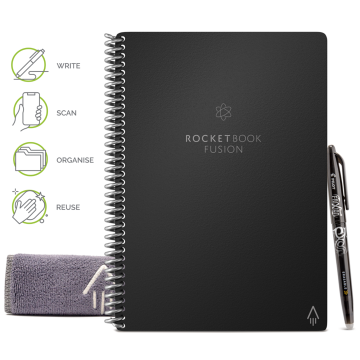 Rocketbook Fusion Set - Black - A4