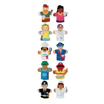 Occupational Hand Puppets - Pack of 10