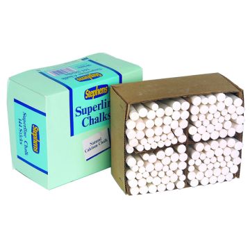 Stephen's Anti-Dust Chalk - White - Pack of 144