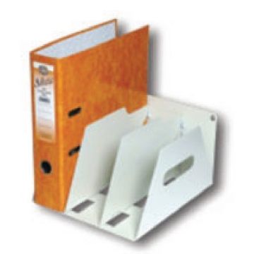 3 File Capacity Lever Arch File Racks - Smoke White