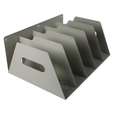 5 File Capacity Lever Arch File Racks - Smoke White