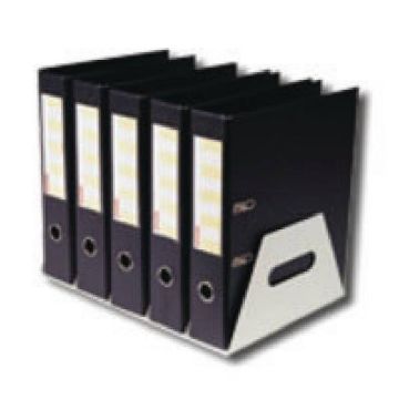 5 File Capacity Lever Arch File Racks - Silver