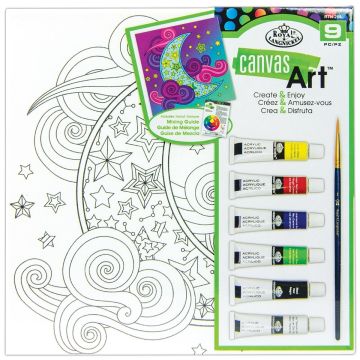 Royal & Langnickel Canvas Art Moon Paint Set