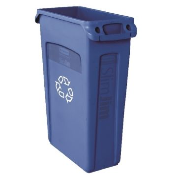 Slim Jim Recycling Venting Channel Container 87 Litre - Blue