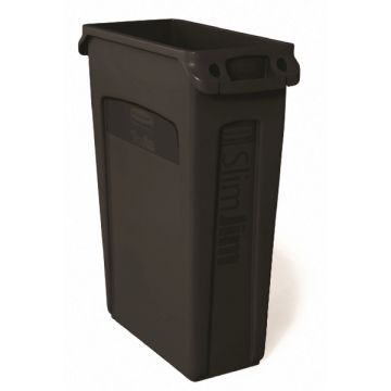 Slim Jim Recycling Venting Channel Container 87 Litre - Black