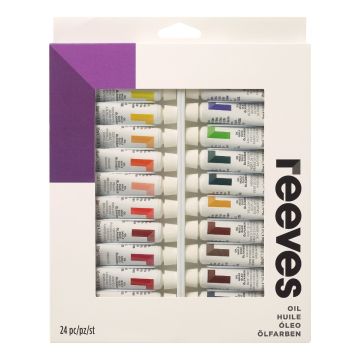 Reeves Oil Col 12ml Tube Sets Assortment - Pack of 12